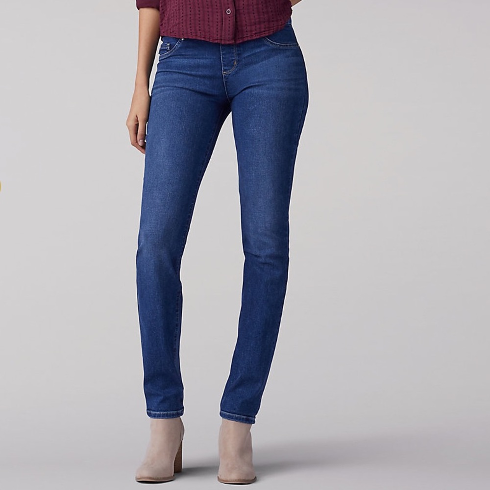 WOMEN'S SCULPTING SLIM FIT SLIM LEG PULL ON JEAN